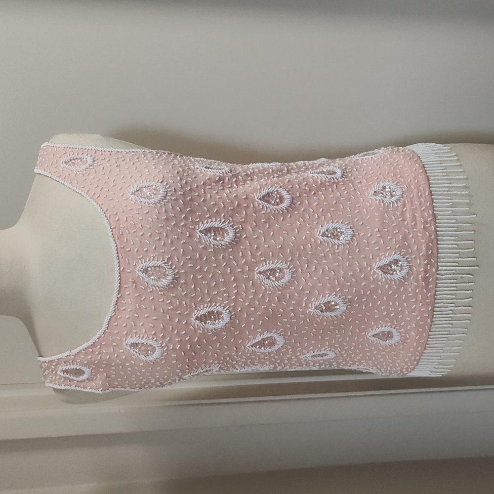 Pink Beaded Vintage Shell Size 42